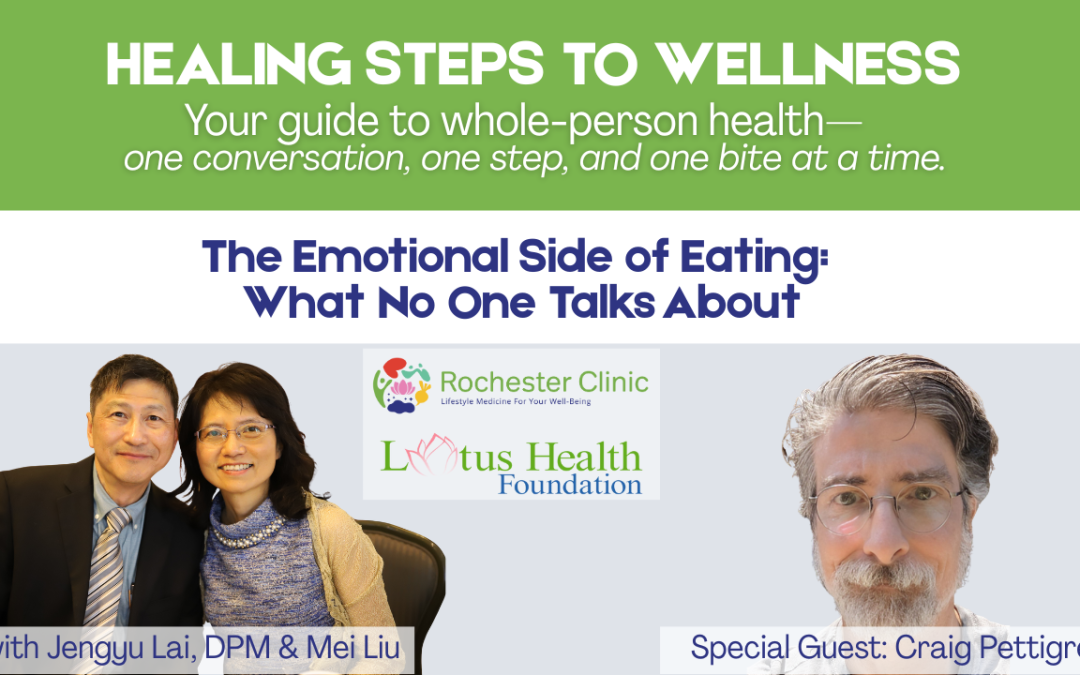 The Emotional Side of Eating: What No One Talks About with Mei Liu, Dr Jengyu Lai and guest Craig Pettigrew