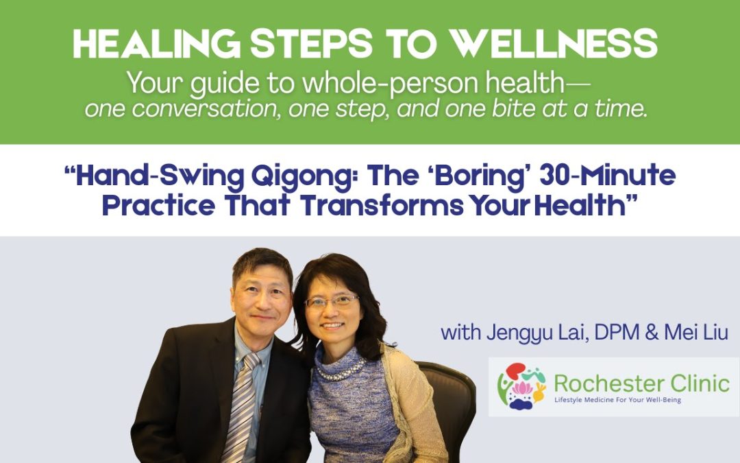 In this episode of Healing Step to Wellness, Mei & Dr J explore why gentle, sustainable movement can be more healing than high‑intensity workouts. They explain how over‑exercise can lead to muscle breakdown, inflammation, free radicals, hormone disruption and immune imbalance, and why movement should create energy, not exhaustion with Hand‑swing Qigong