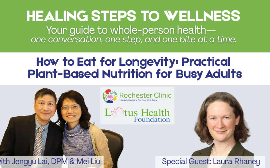 How to Eat for Longevity. Dr Laura Rhaney, Dr Jengyu Lai, Mei Liu on Healing Steps to Wellness
