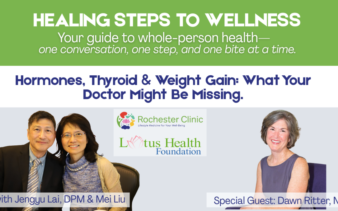 Hormones, Thyroid & Weight Gain: What Your Doctor Might Be Missing. Functional Medicine Nurse Practitioner Dawn Ritter joins Mei and Dr. J to break down one of the most misunderstood health challenges today: the connection between hormones, thyroid function, stress, and unexplained weight gain.